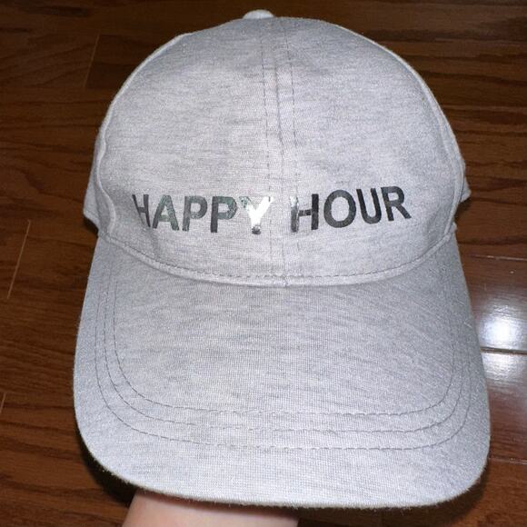NWT ‘Happy Hour’ Light Heather Grey Silver August Hat Company Ball Cap - Picture 8 of 10